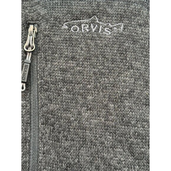Orvis Mens Full Zip Vest XXL Dark Gray Sleeveless Outerwear Pockets - Picture 3 of 15